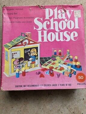 Vintage Fisher-Price Play Family School House